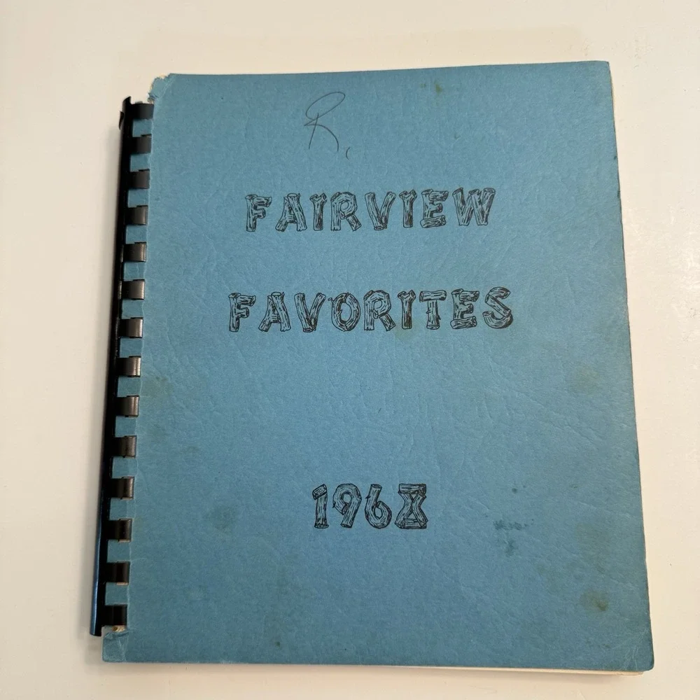 Fairview Congregational Christian Church Stuart Iowa 1968 Cookbook Spiral Bound